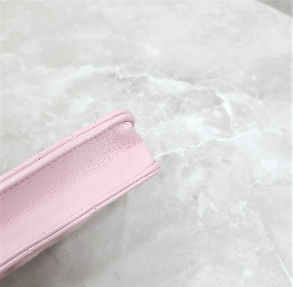 [럭스유] (새상품) 샤넬 핑크 월렛 온 체인 WOC 미니 크로스백 AP3938