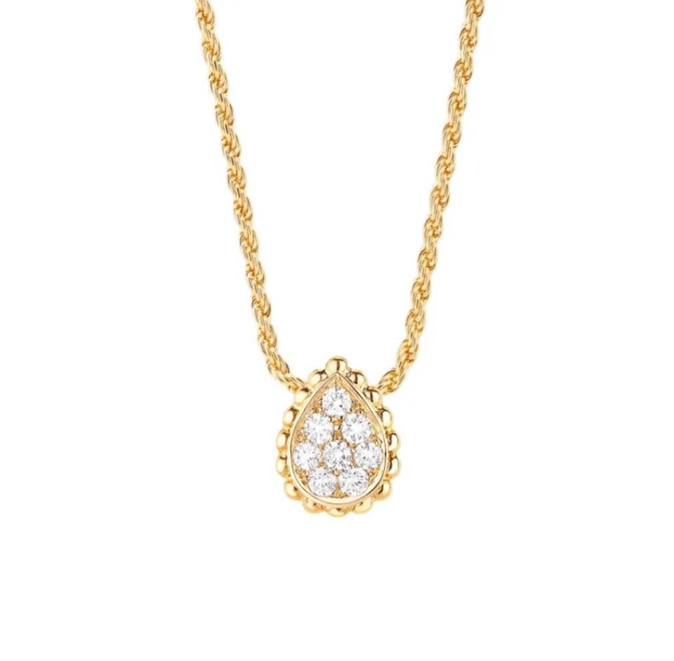 [럭스유] 부쉐론 다이아 쎄뻥 보헴 펜던트 목걸이 XS JPN00611