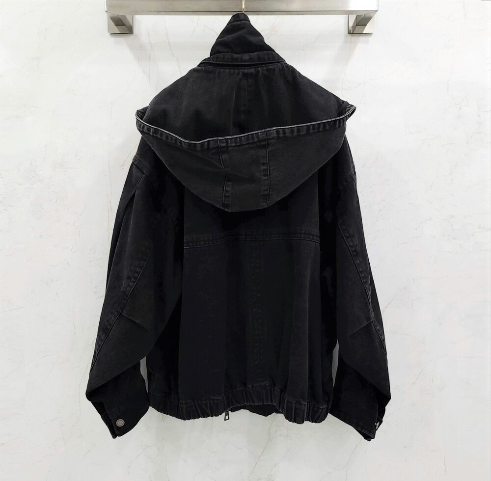 [럭스유] 50 / 송지오 컬렉션 하이넥 3D 데님 트러커 자켓