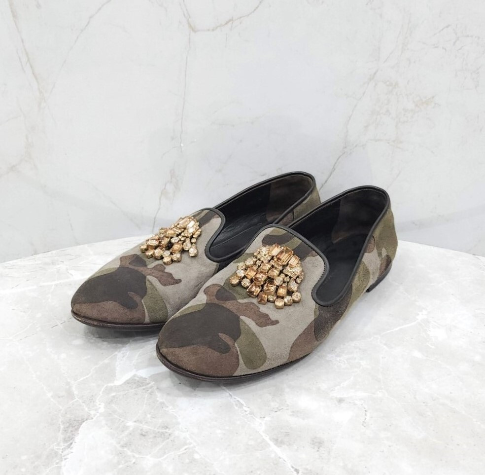 [럭스유] 37 / 쥬세페자노티 카모 큐빅 플랫 로퍼