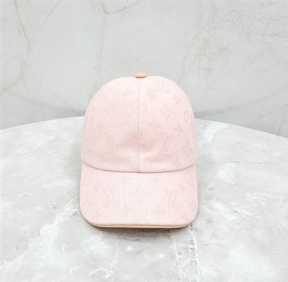 [럭스유] 루이비통 핑크 모노그램 비마이데님 볼캡 M M77543
