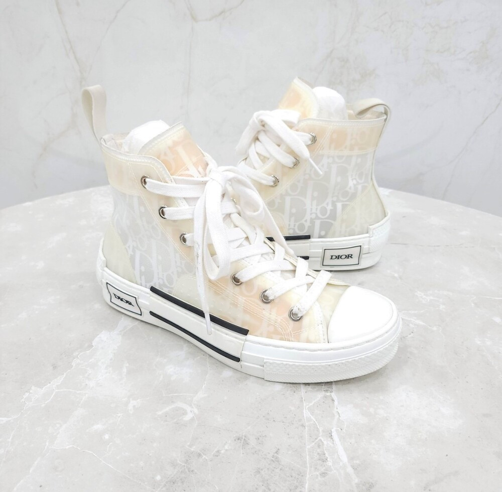 [럭스유] 35 / 디올 화이트 오블리크 B23 하이탑 스니커즈