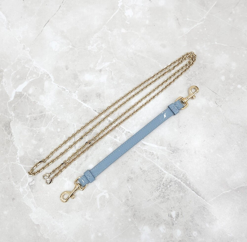 [럭스유] 디올 레이디 디올 콜인 폰홀더 체인백 블루 S08720VRB