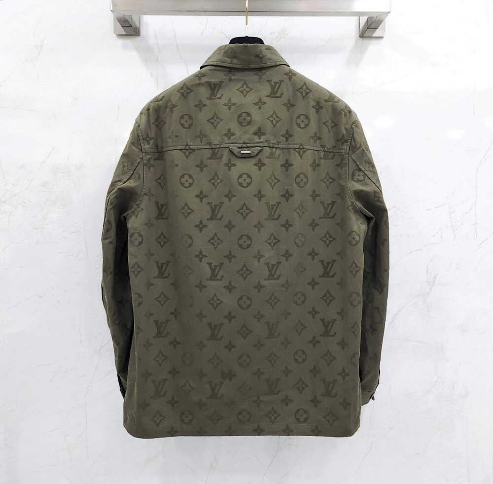 [럭스유] M / 루이비통 모노그램 코튼 오버 셔츠 자켓 1ABNP9