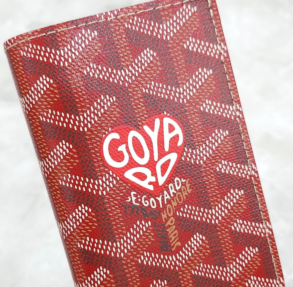 [럭스유] (새상품) 고야드 스페셜 레드 생피에르 카드홀더 하트 마카쥬