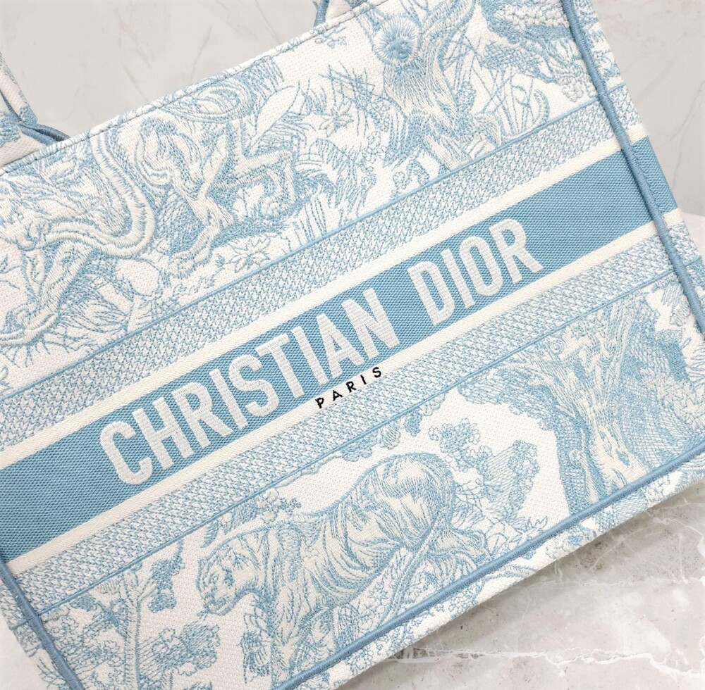 [럭스유] (새상품) 디올 트왈드주이 북토트 백 미디엄 블루 M1296ZTDT