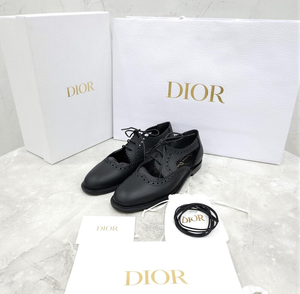 [럭스유] (새상품) 36 / 디올 테디 디 더비 레더 로퍼