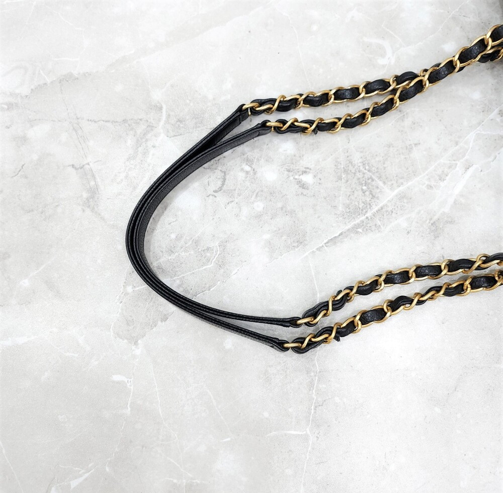 [럭스유] 샤넬 CC로고 타임리스 캐비어 라지 숄더백 21번대