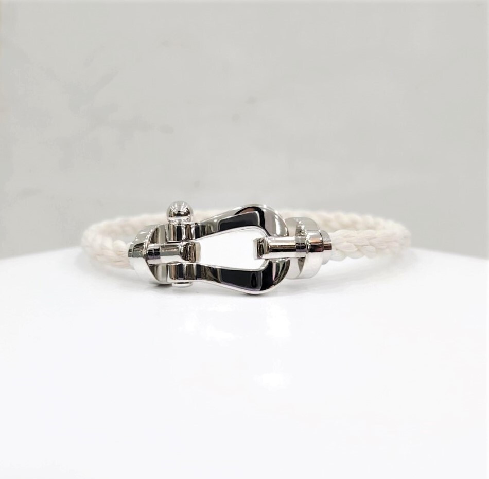 [럭스유] 프레드 포스텐 18K 화이트골드 팔찌 라지 15호