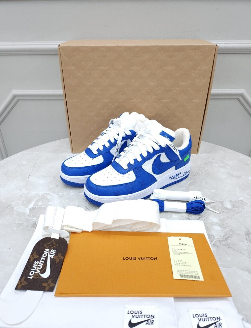 [럭스유] 6.5 / 루이비통 X 나이키 에어포스1 버질아블로 팀 로얄