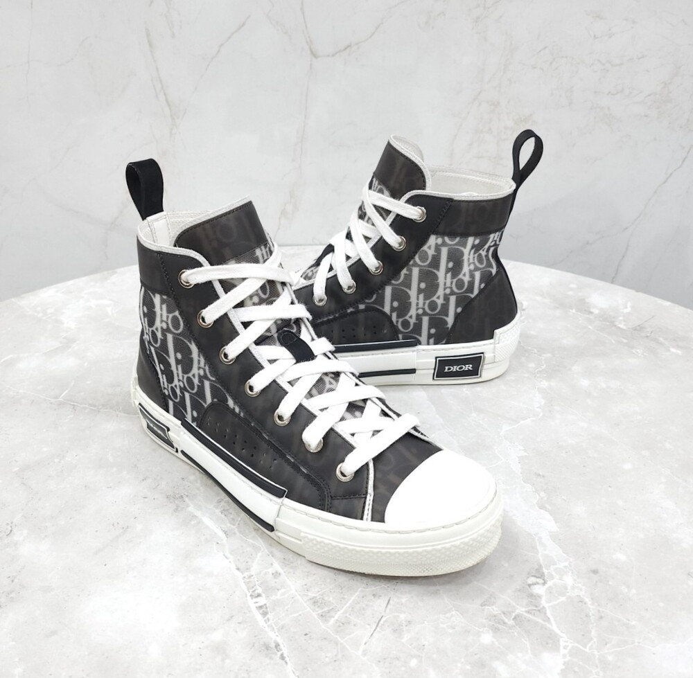 [럭스유] 38.5 / 디올 B23 오블리크 하이탑 스니커즈