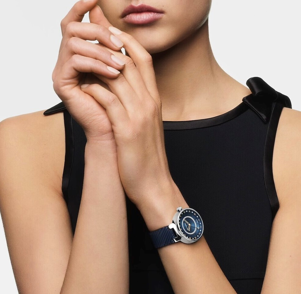 [럭스유] 루이비통 땅부르 문 듀얼 타임 시계 35MM