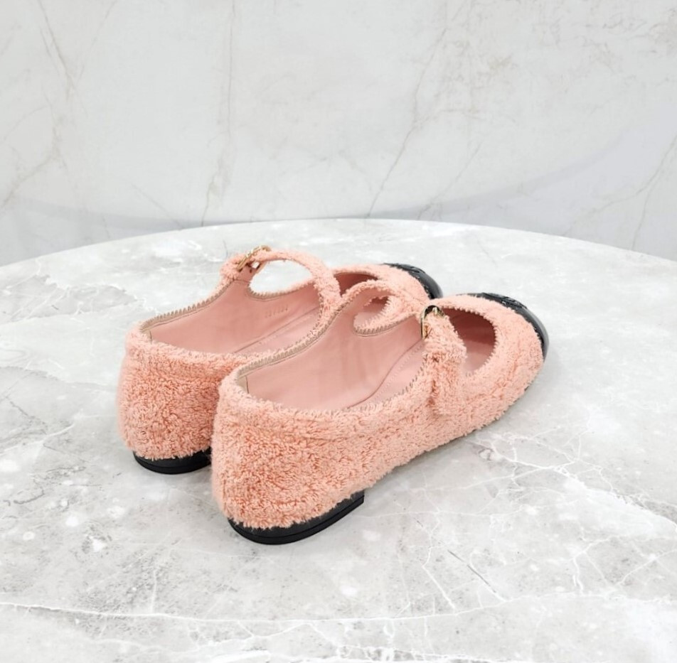 [럭스유] (새상품) 37 / 샤넬 트위드 메리제인 플랫 슈즈 G36482