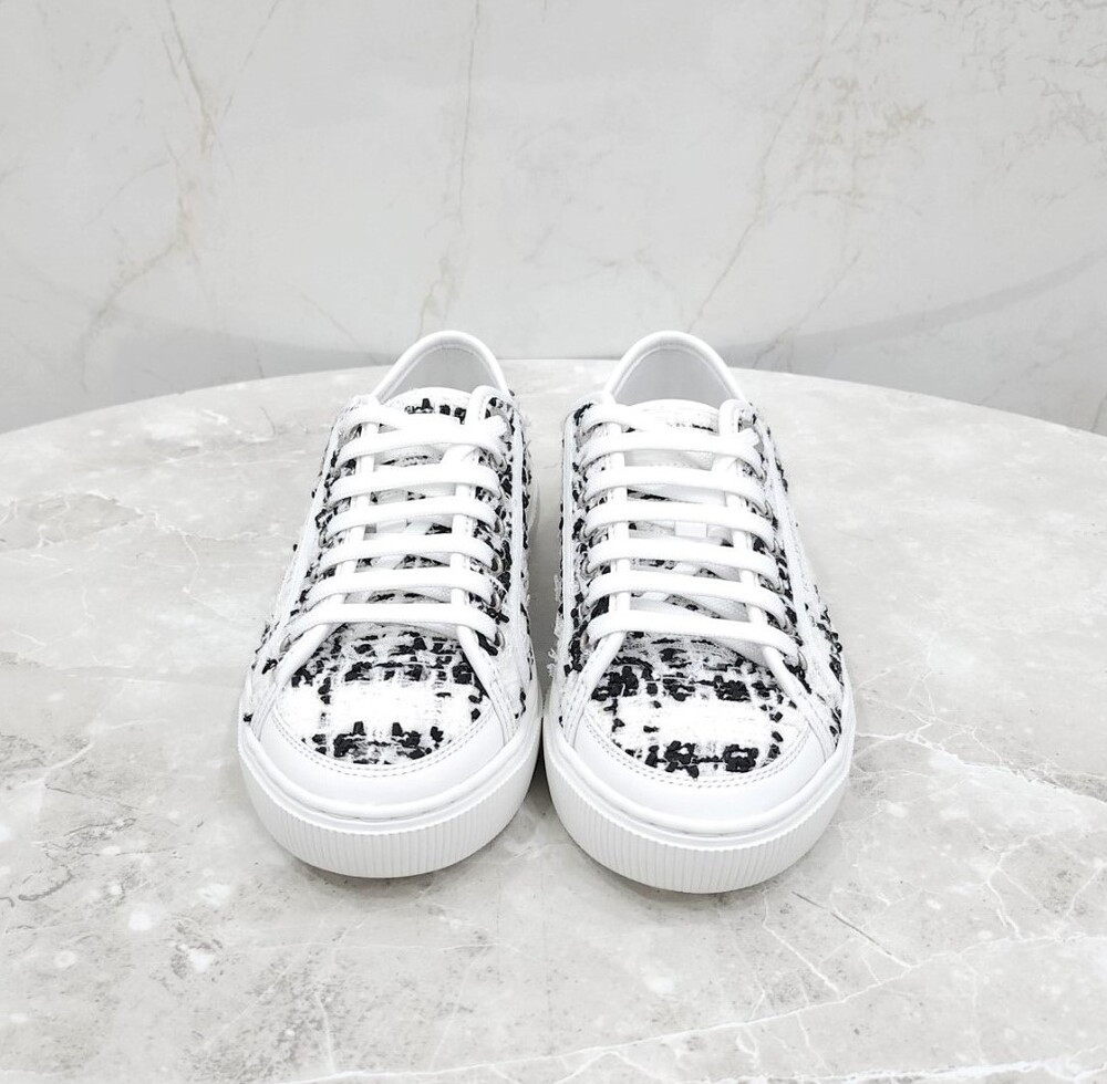 [럭스유] (새상품) 36 / 루이비통 LV 트위드 라군 스니커즈 1AHOSL