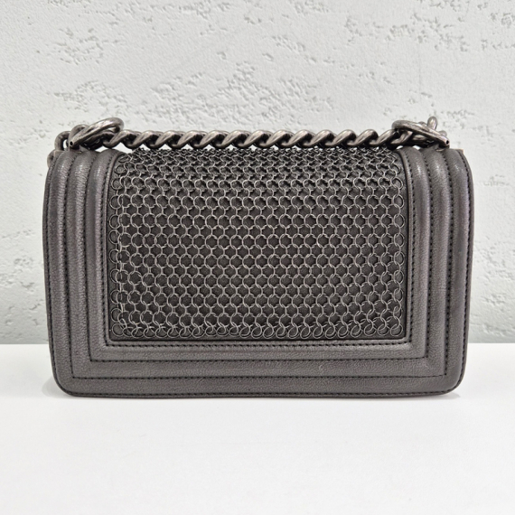 샤넬 한정판 보이백 스몰 빈티지은장 숄더백