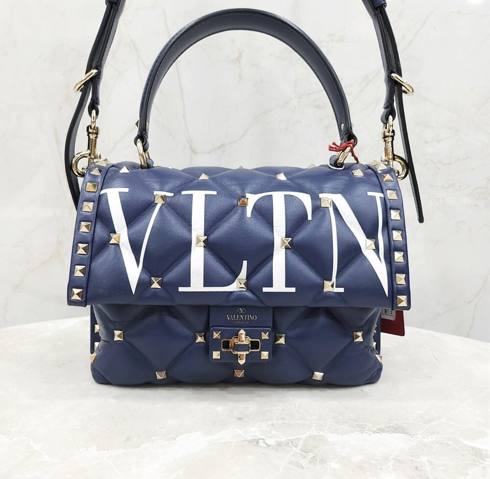 [럭스유] 발렌티노 캔디 스터드 VLTN 탑핸들 토트백