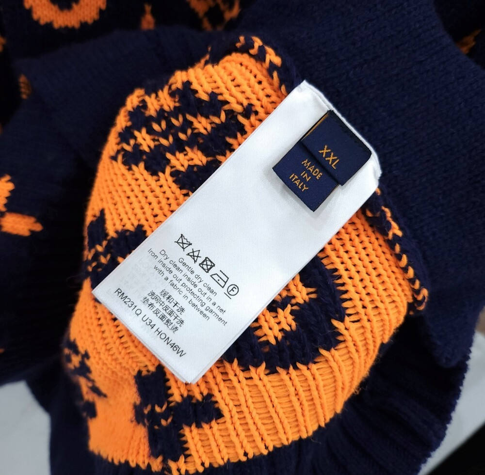 [럭스유] XXL / 루이비통 모노그램 시그니처 자카드 가디건 1AAU8U