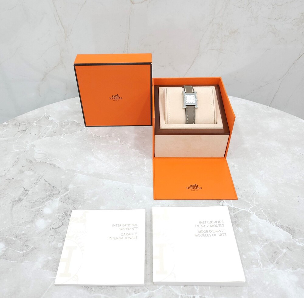 [럭스유] 에르메스 H 아워 스틸 시계 스몰 25mm