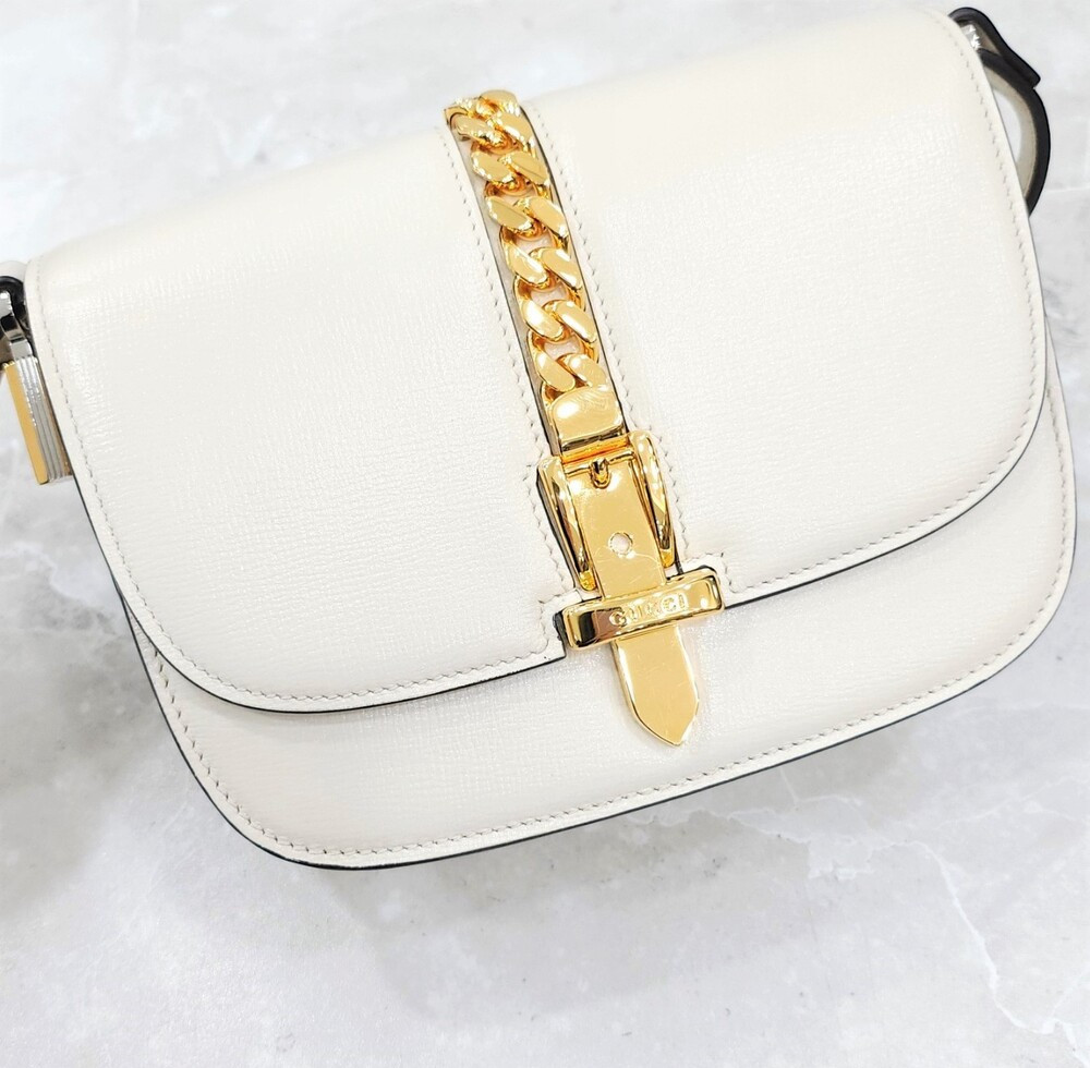 [럭스유] 구찌 실비 1969 레더 미니 숄더백 615965