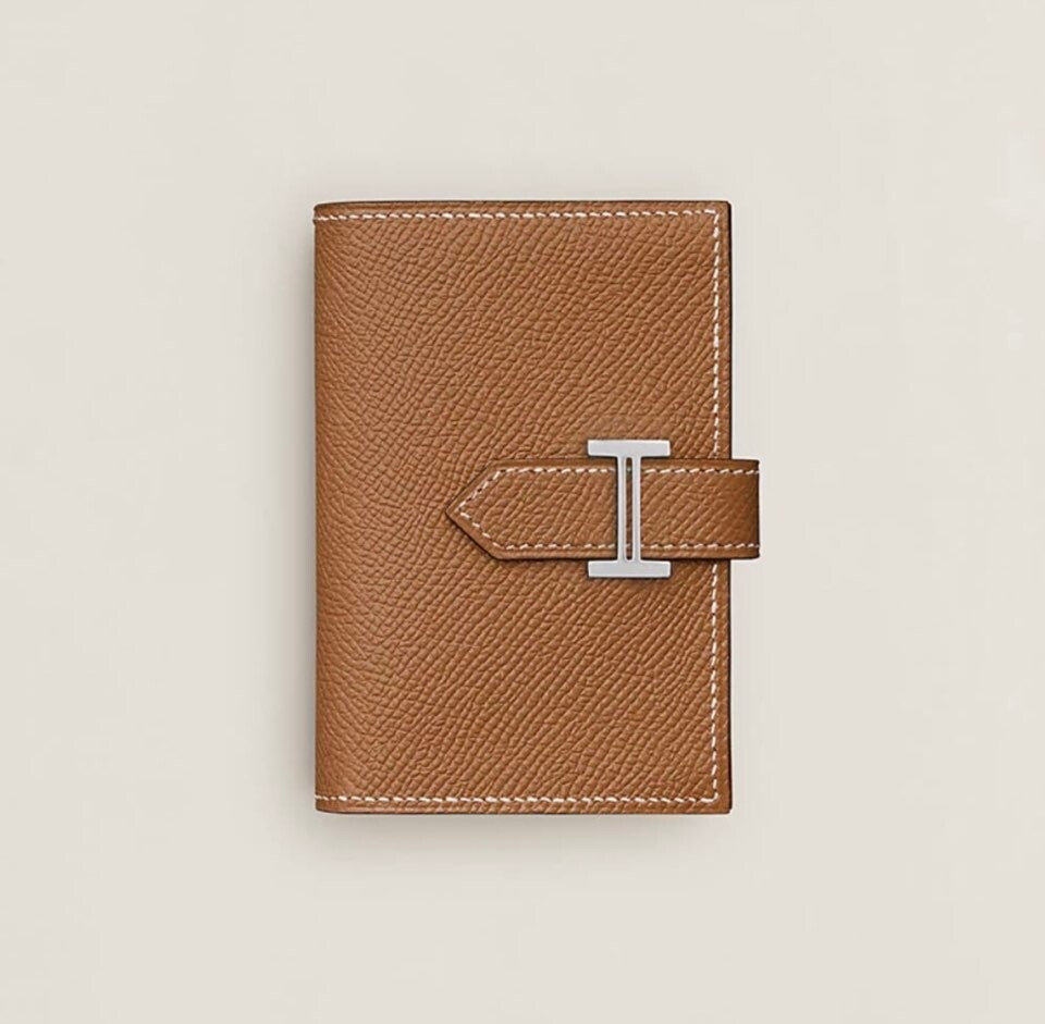 [럭스유] 에르메스 베안 미니 지갑 앱송 팔라듐 골드 Y각인 H039796CK37