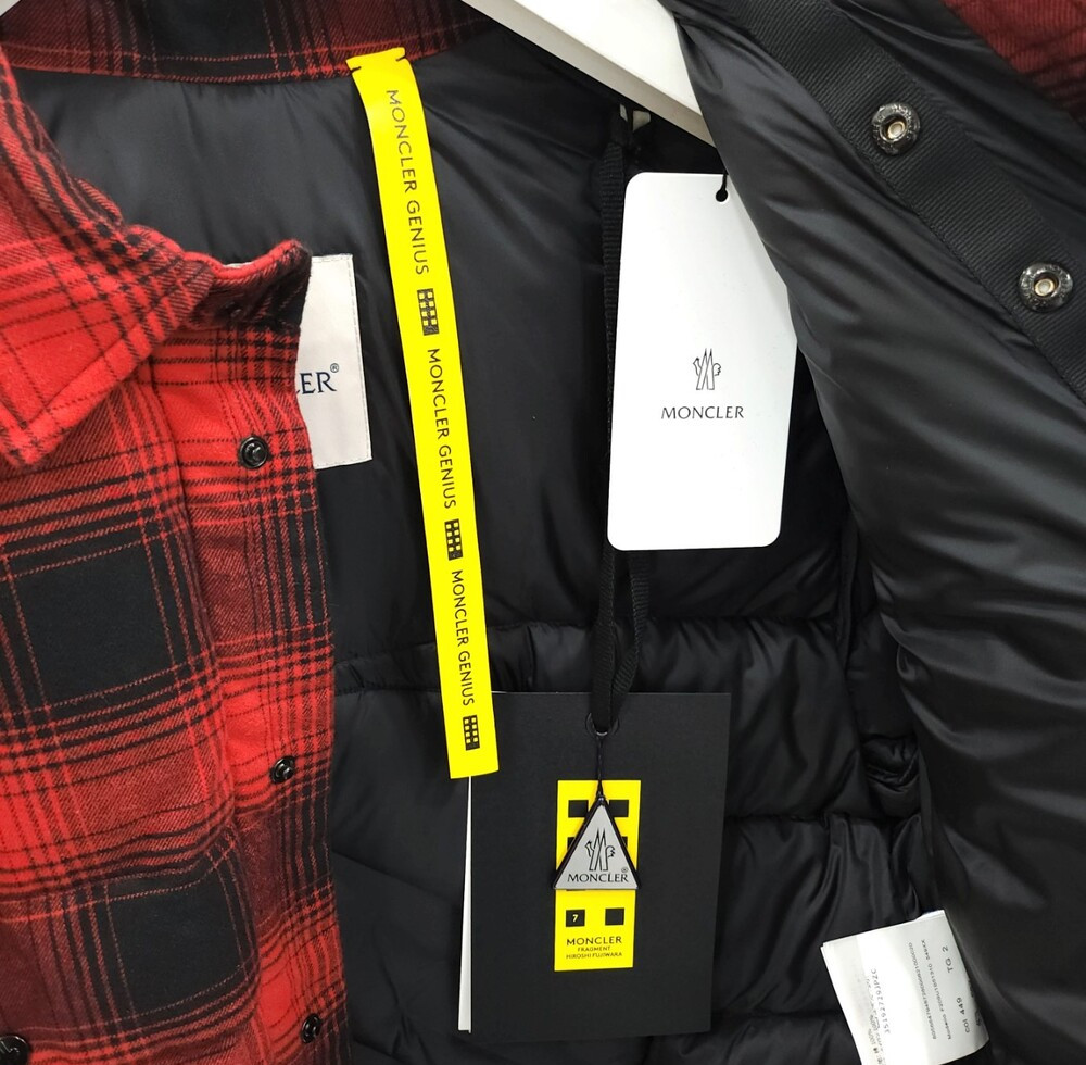 [럭스유] (새상품) 2 / 몽클레어 X 프라그먼트 댄버 체크 패딩 자켓