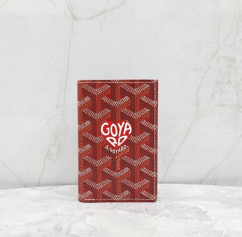 [럭스유] (새상품) 고야드 스페셜 레드 생피에르 카드홀더 하트 마카쥬