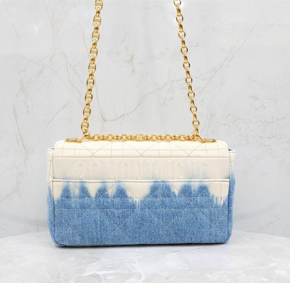 [럭스유] 디올 데님 카로 미디엄 체인 숄더백 M9242UJBI