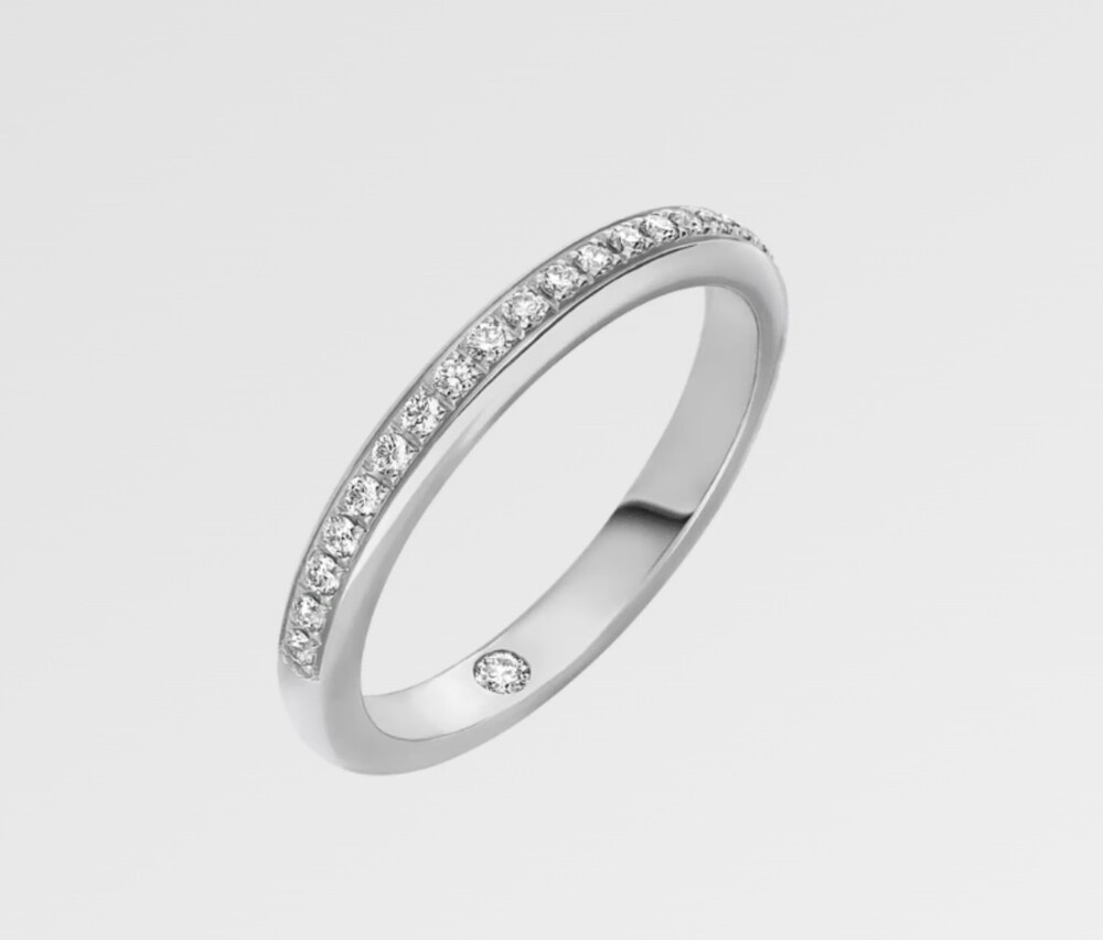 [럭스유] 불가리 다이아 화이트골드 로마 아모르 링 50호 361053