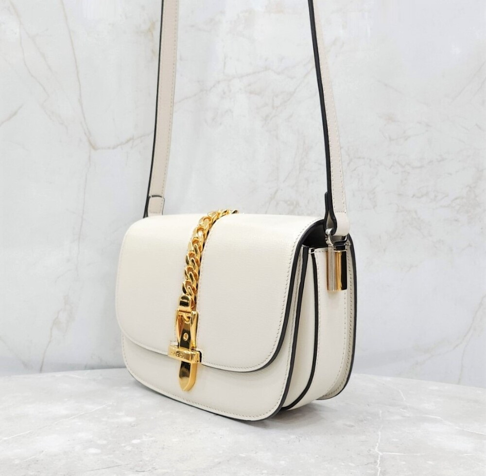 [럭스유] 구찌 실비 1969 레더 미니 숄더백 615965