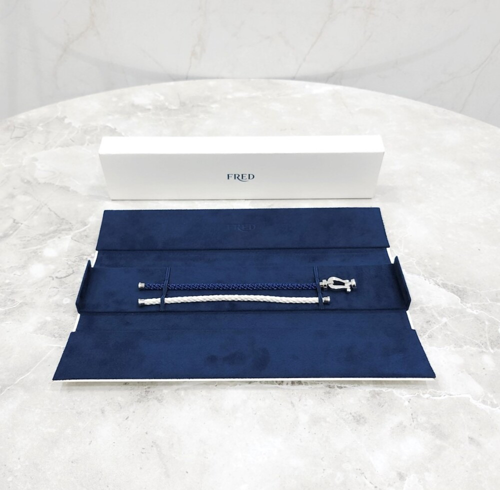 [럭스유] 프레드 포스텐 18K 화이트골드 팔찌 라지 15호