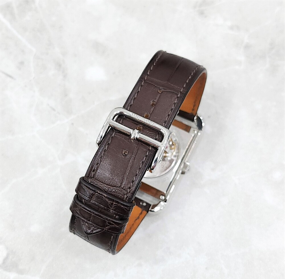 [럭스유] 에르메스 케이프코드 오토매틱 엘리게이터 시계 41mm