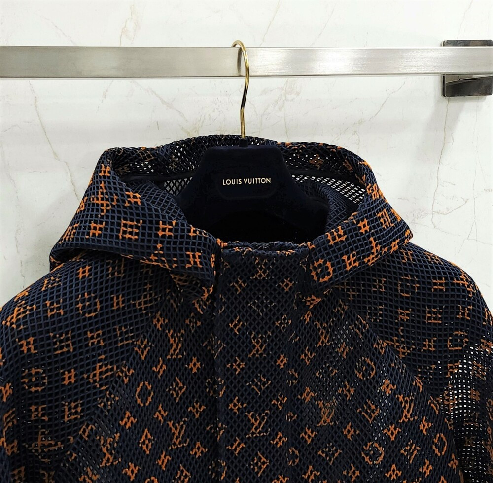 [럭스유] (새상품) 48 / 루이비통 그라디언트 모노그램 메쉬 블루종 자켓