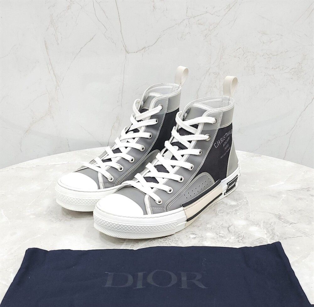 [럭스유] 41 / 디올 블랙 레터링 B23 하이탑 스니커즈