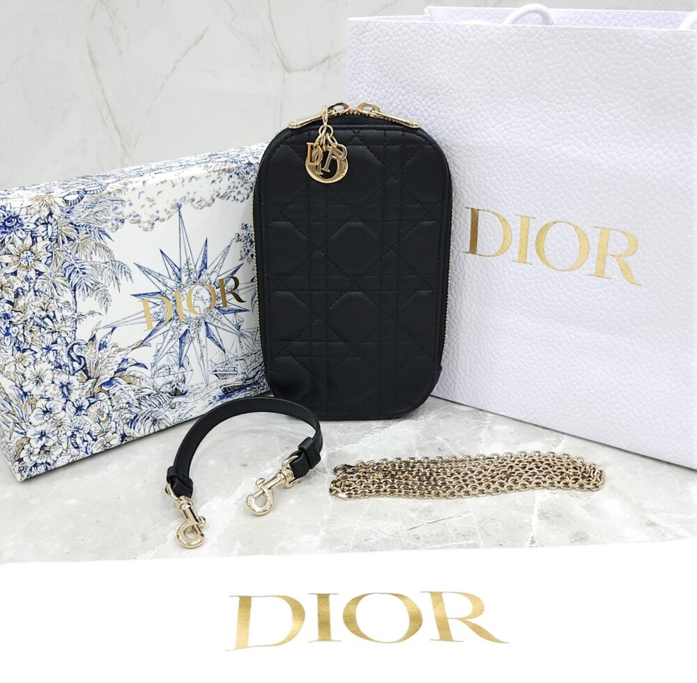 [럭스유] 디올 레이디 디올 콜 인 폰홀더 체인백 S0872ONMJ