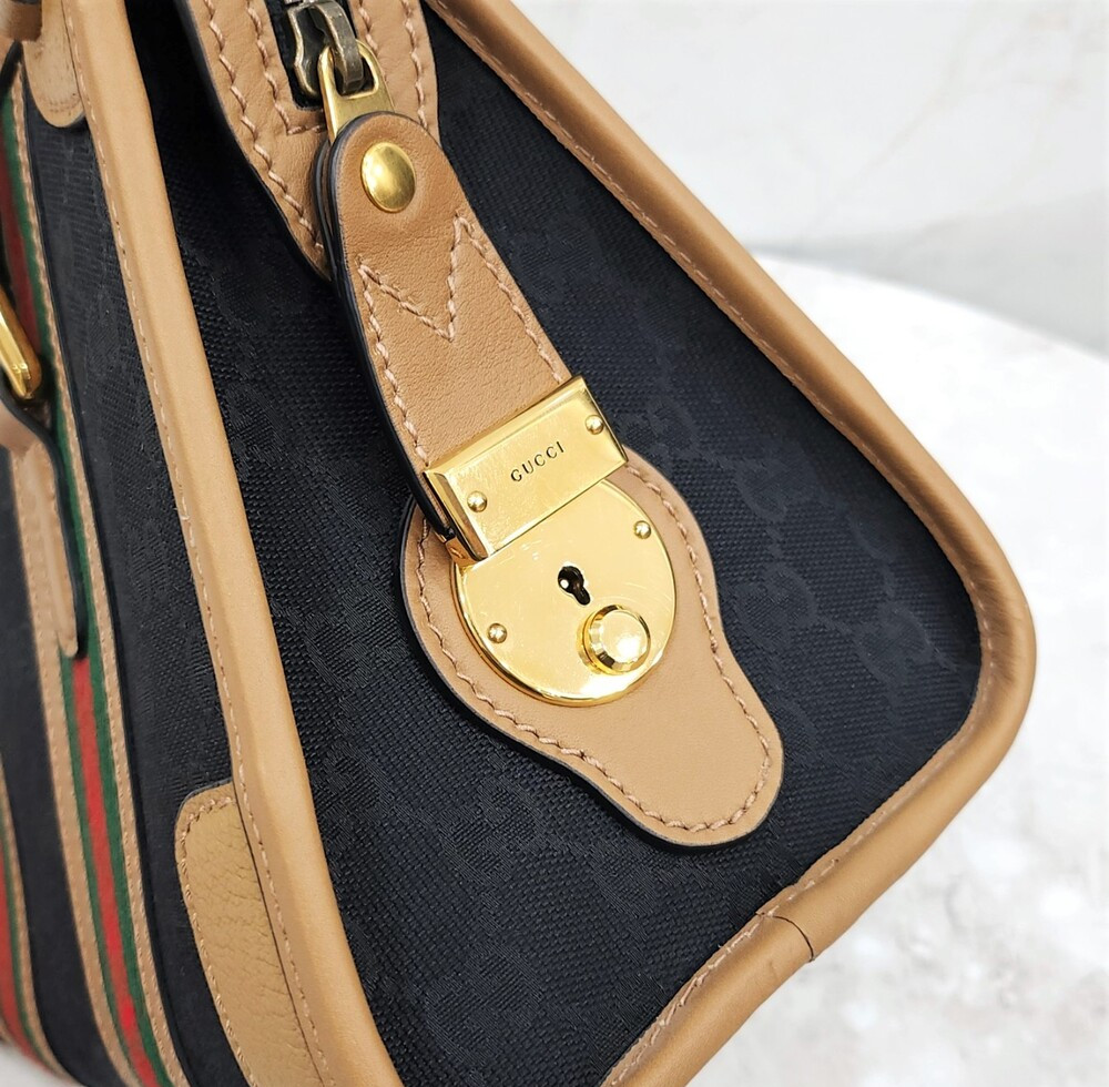 [럭스유] (새상품) 구찌 GG 바울레토 스몰 레더 토트 숄더백 715772