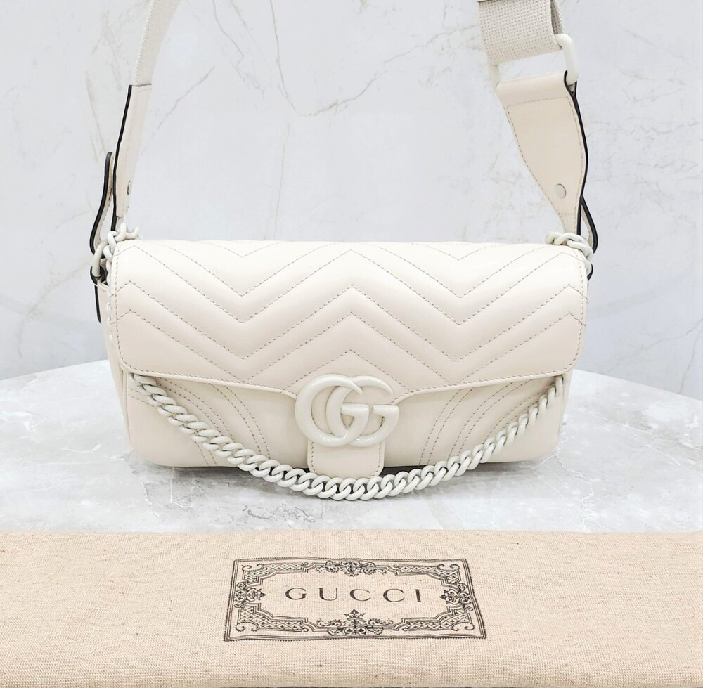 [럭스유] 구찌 GG 마몽 마틀라세 스트랩 체인 백 734814