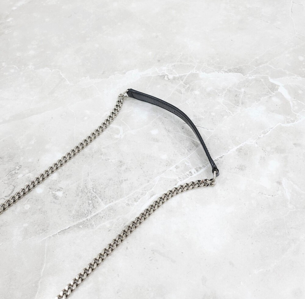 [럭스유] 생로랑 그랑 드 뿌드르 레더 엔벨로프 스몰 체인백 600195