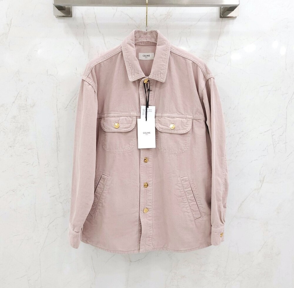 [럭스유] (새상품)  XS / 셀린느 코듀로이 카 코트 자켓 RV0U9921V