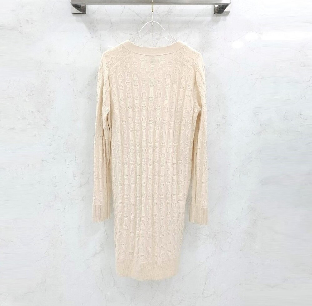 [럭스유] 38 / 에르메스 샹달 캐시미어 롱 가디건