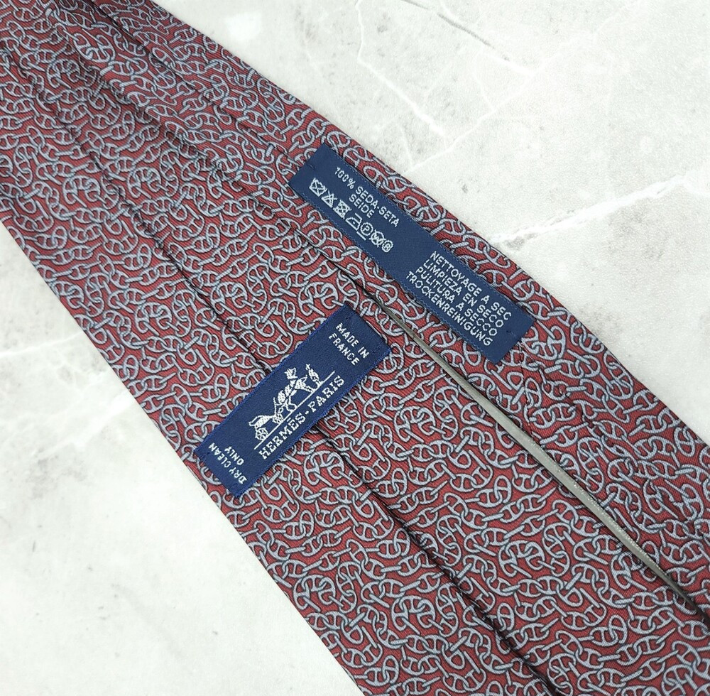 [럭스유] 에르메스 샹달 패턴 넥타이