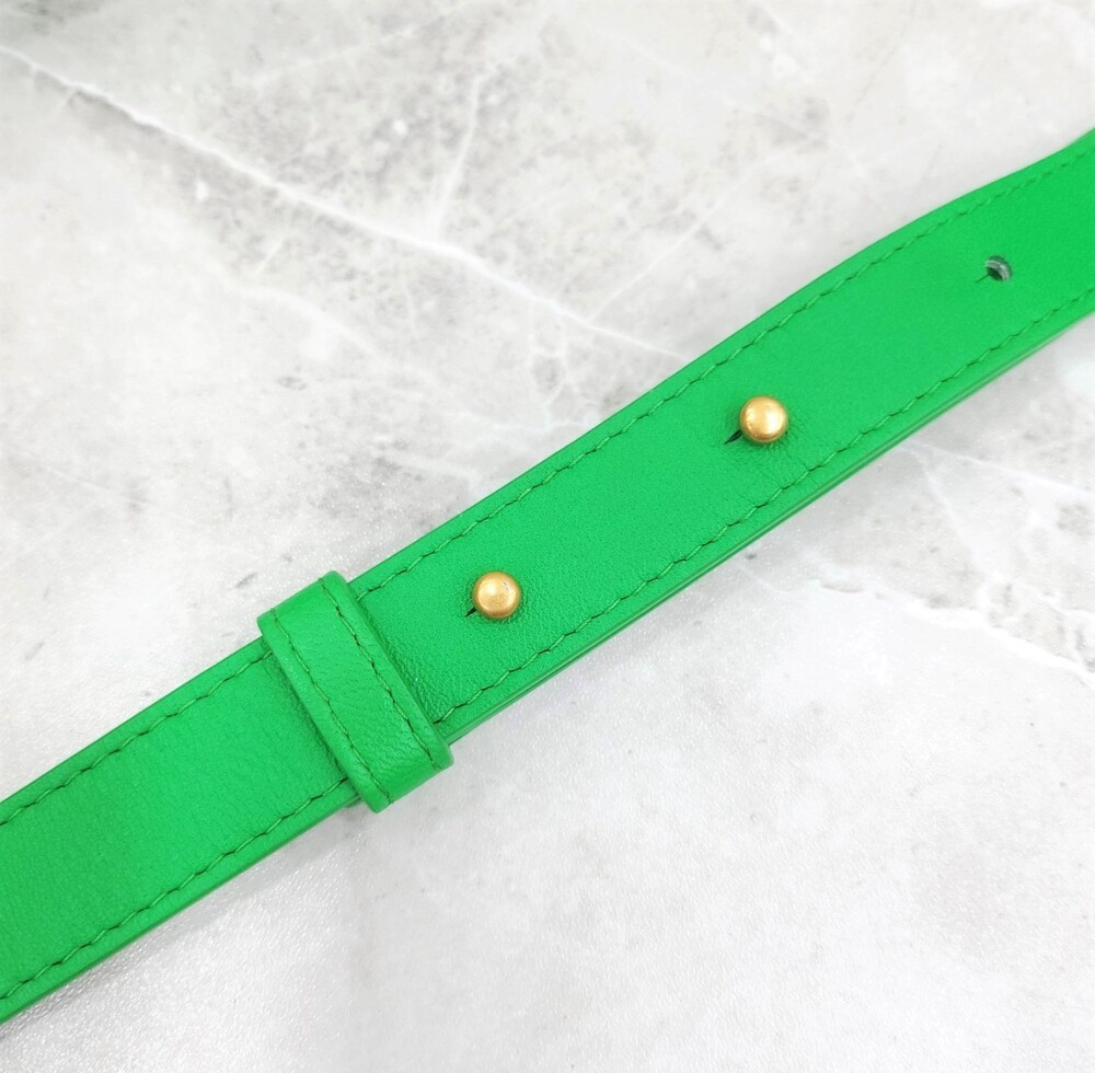 [럭스유] 보테가베네타 그린 인트레치아토 미니 카세트백