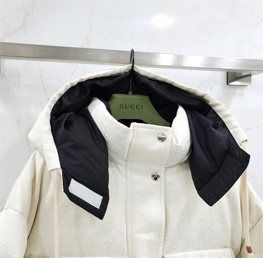 [럭스유] (새상품) 42 / 구찌 여성 GG 코튼 캔버스 푸퍼 패딩 자켓 774871