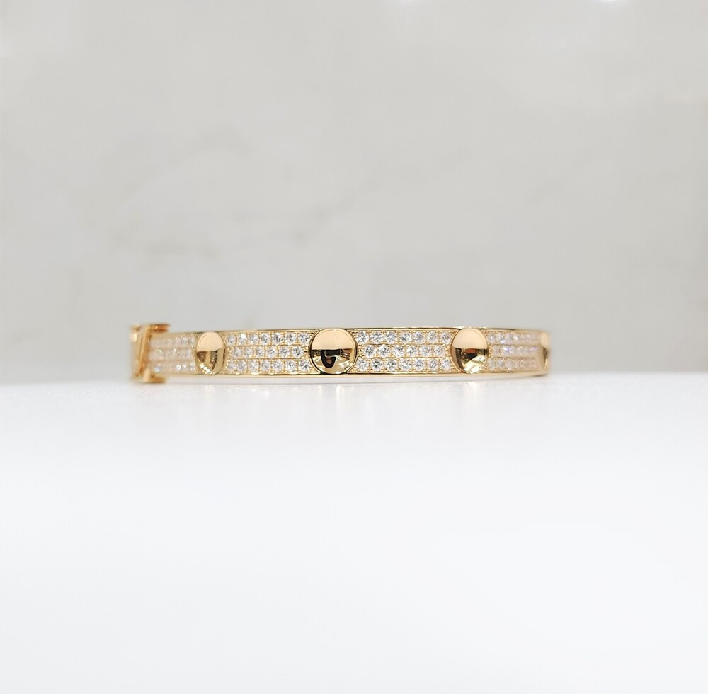 [럭스유] (새상품) 루이비통 LV 다이아 풀파베 앙프렝뜨 뱅글 팔찌 16호 Q95784