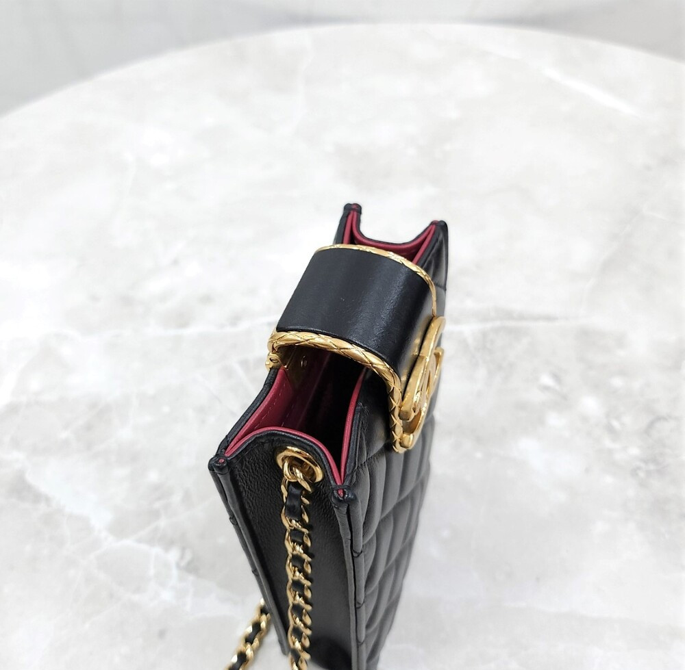 [럭스유] (새상품) 샤넬 CC로고 폰홀더 체인 미니 숄더백 AP2981