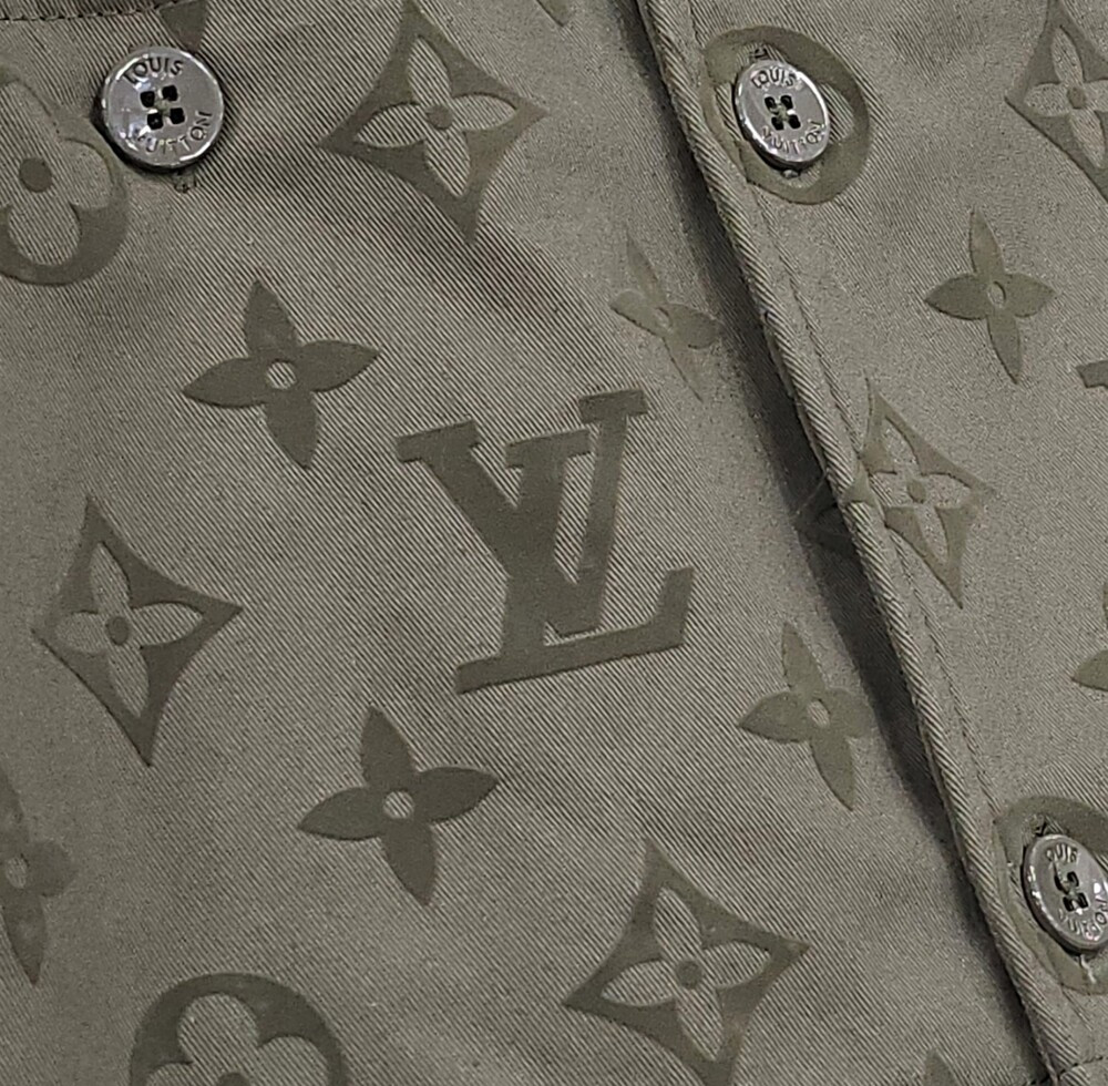 [럭스유] M / 루이비통 모노그램 코튼 오버 셔츠 자켓 1ABNP9