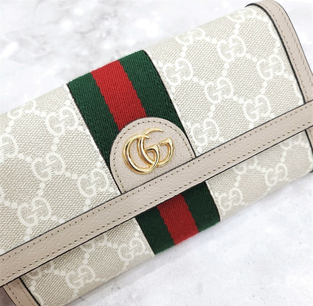 [럭스유] 구찌 GG 오피디아 삼선 장지갑 523153