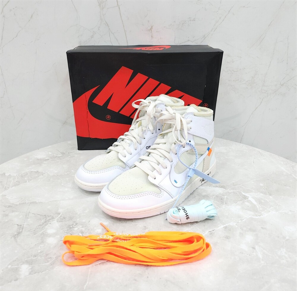 [럭스유] 270 / 나이키 X 오프화이트 화이트 조던1 NRG 스니커즈