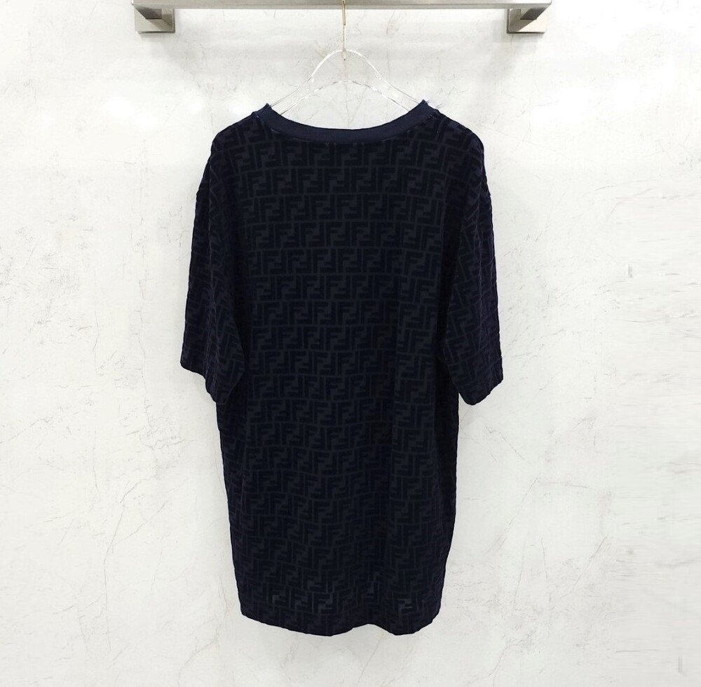 [럭스유] XXL / 펜디 FF 로고 코튼 반팔 티셔츠 FY0936