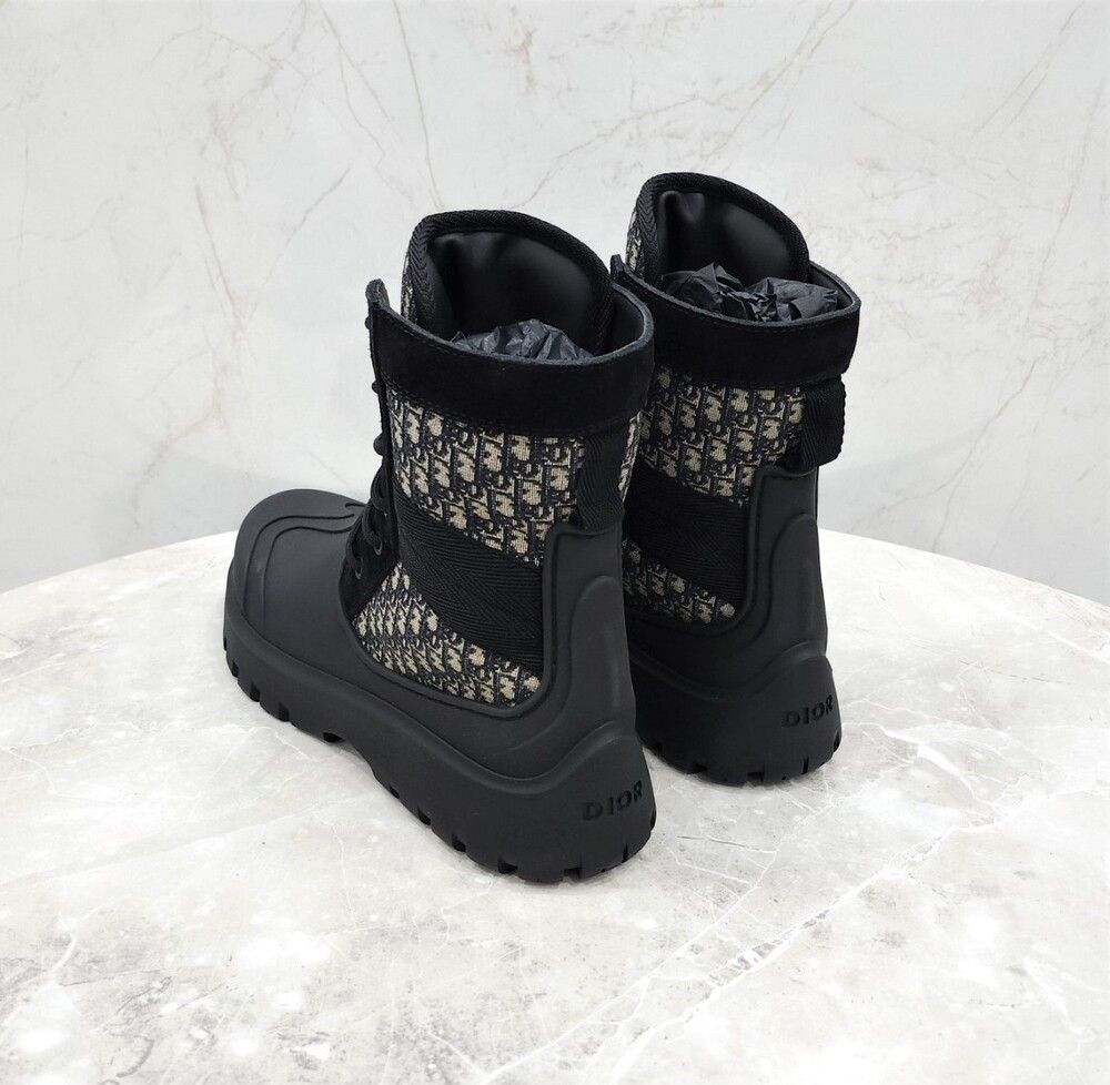 [럭스유] (새상품) 42 / 디올 오블리크 레더 부츠