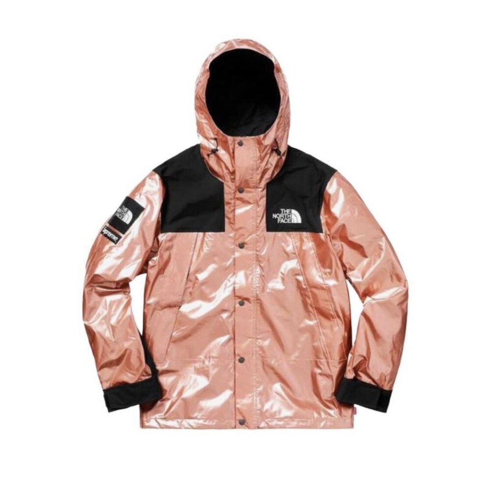 [럭스유] S / 슈프림 X 노스페이스 메탈릭 마운틴 파카 로즈골드